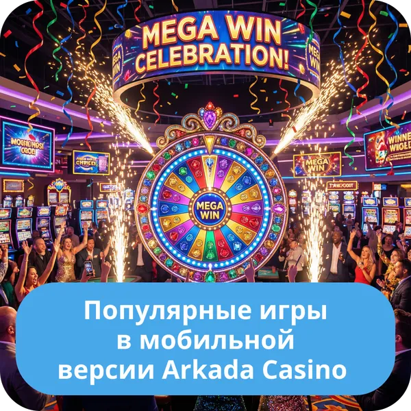Популярные игры в мобильной версии Arkada Casino